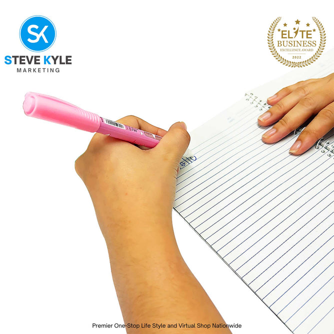 Random 2N1 Cartoon Erasable Gel Magic Pen with Eraser School Stationery