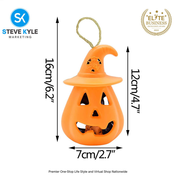 Halloween Lantern Pumpkin Ghost Lantern Lamp Hanging Scary Candle Light Props Kids Toys