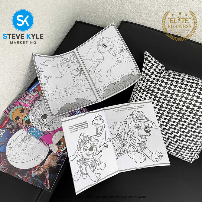 Kids BIG Coloring Book High Quality Prints for boys and girls Best Gift Art