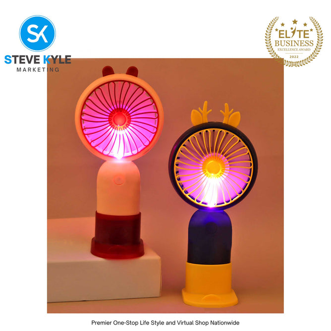 Rechargeable Mini Handheld Fan Perfect for Adults and Kids