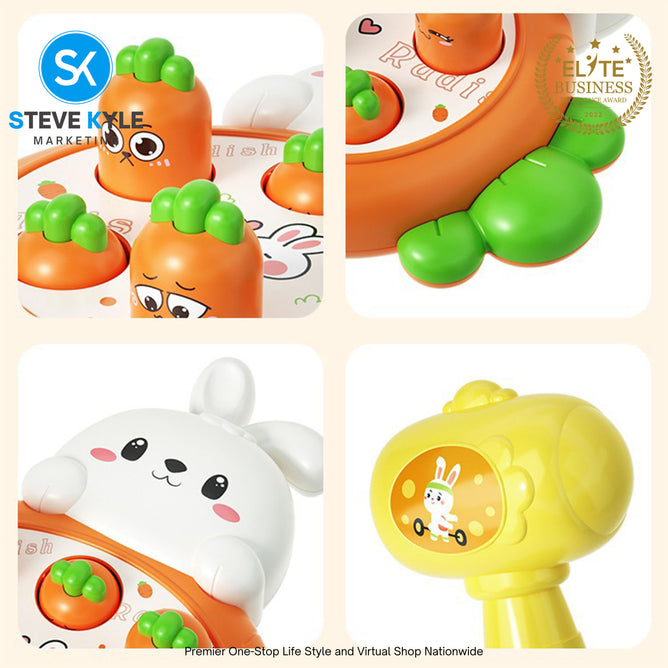 Interactive Plastic Toy Animal Knocking Game Hammering Game Baby Whack-a-mole Toy