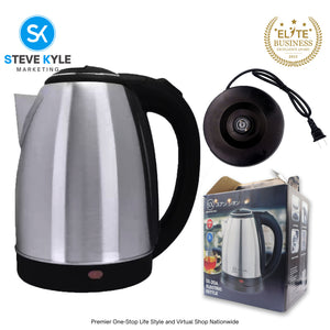 2L Capacity Fast Boiling Electric Kettle Stainless Steel Easy & Convenient Water Heater