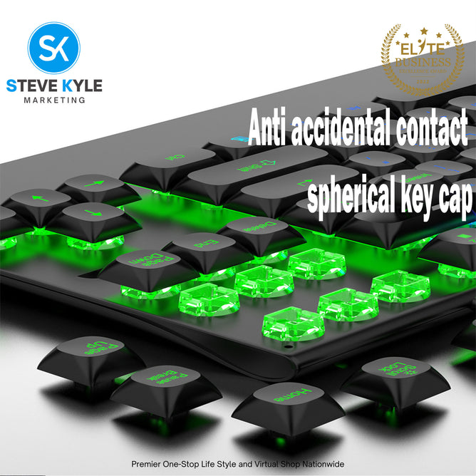 K710 Luminous Mechanical Gaming Keyboard 87 Keys With Removable  Usb Plug And Play Laptop