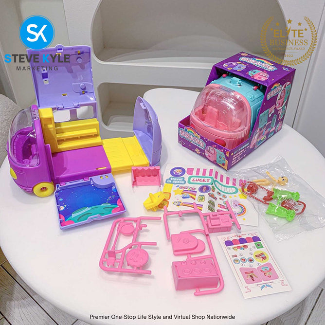 Mini Children Travel Space Car Toy Pretend Play Space Car Children Toy