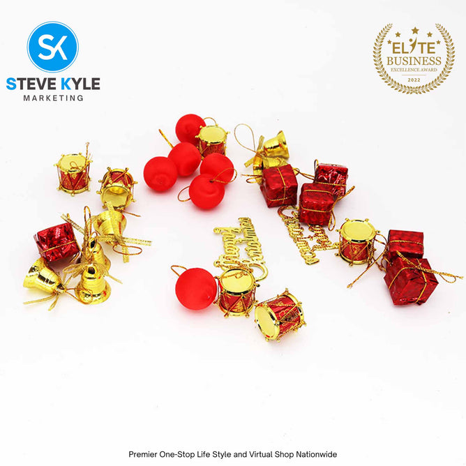 26pcs Christmas Decor Set for Christmas Tree Hangings Ornaments 2025 Holiday Party Decorations