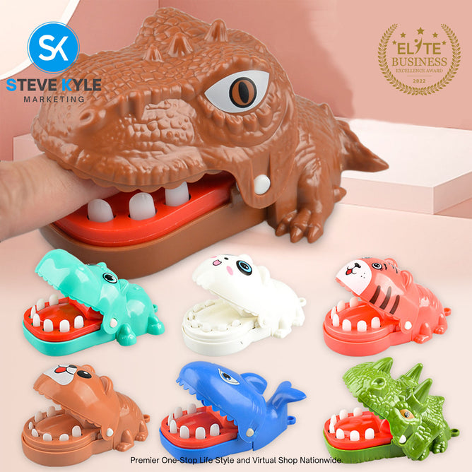 Steve Kyle Funny Biting Finger Dinosaur Teeth Toy Adventure Games Party Family