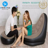 Inflatable Air Sofa with Foot Rest Cushion Lounge Chair