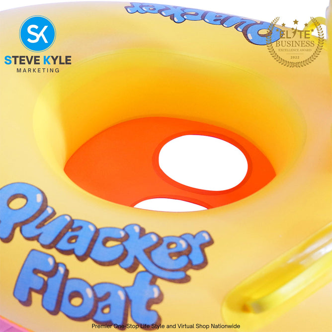 Quacker Baby Float See-Me-Sit Rider Inflatable Pool Floats for Kids