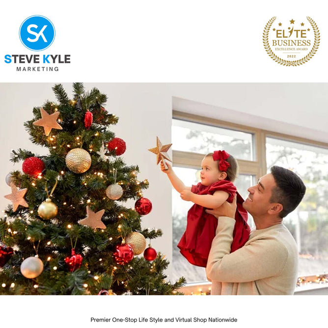 Set Mixed Christmas Balls Xmas Tree Ornaments Glitter Balls With Topper Star For Home Decor