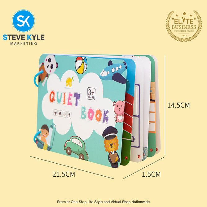 Activity Binder Quiet Book Preschool Montessori Toys for kids Autism Sensory Educational Busy Book