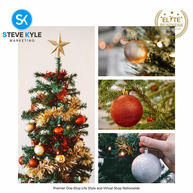 24PCS 3CM/4CM/6CM Christmas Tree ball Pendant Decorations Christmas New Year Party Decorations