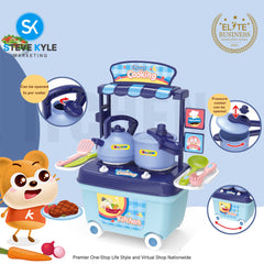 Kids Kitchen Set Children Cooking Kitchen Toy Simulation Model & Colorful Educational Toy
