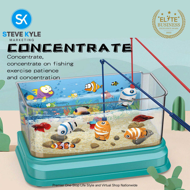 Kids Aquarium Fish Tank - Small Aquarium Toys  Fishing Toys with Music and Lighting Best Gift Toys