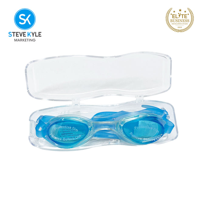 Steve Kyle UV Protection Ergonomic Fit Neon Color Lens Adjustable Strap Anti-Fog Swimming Goggles