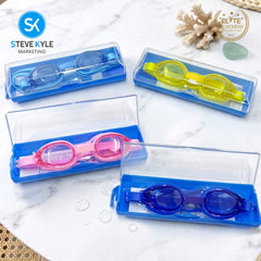 Steve Kyle Children's Small-framed Adjustable Strap Myopia Anti-Fog Swimming Goggles