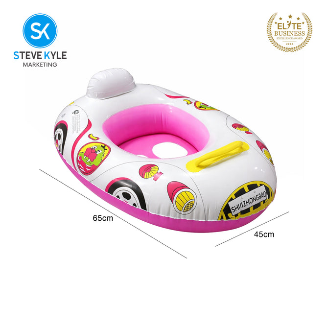 Steve Kyle Inflatable Baby Seat Float With Handle Swimming Safe Water Toy Boat