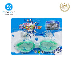 Steve Kyle Crystal Safety Lenses Eye Protection With Earplugs Nose Clip Adjustable Strap Anti-Fog Swimming Goggles