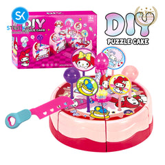 Steve Kyle DIY Delicious Puzzle Cake Toy Set Pretend Play Birthday Gift For Kids