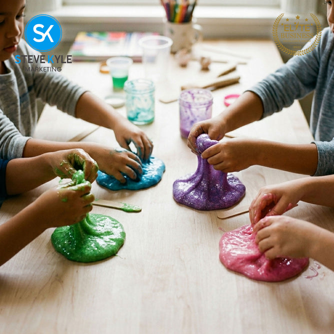 Steve Kyle Soft Colorful Jelly Crystal Slime Stretchy Play DIY Fun Kit