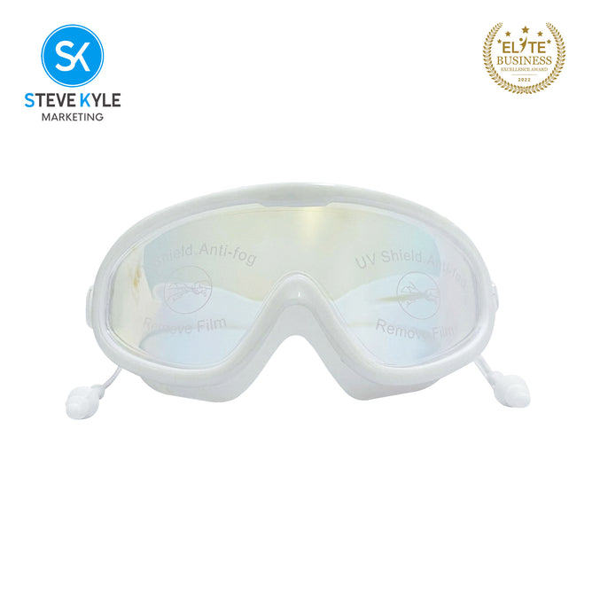 Steve Kyle Large Frame Mirror With Integrated Earplugs Anti-Fog Swimming Goggles