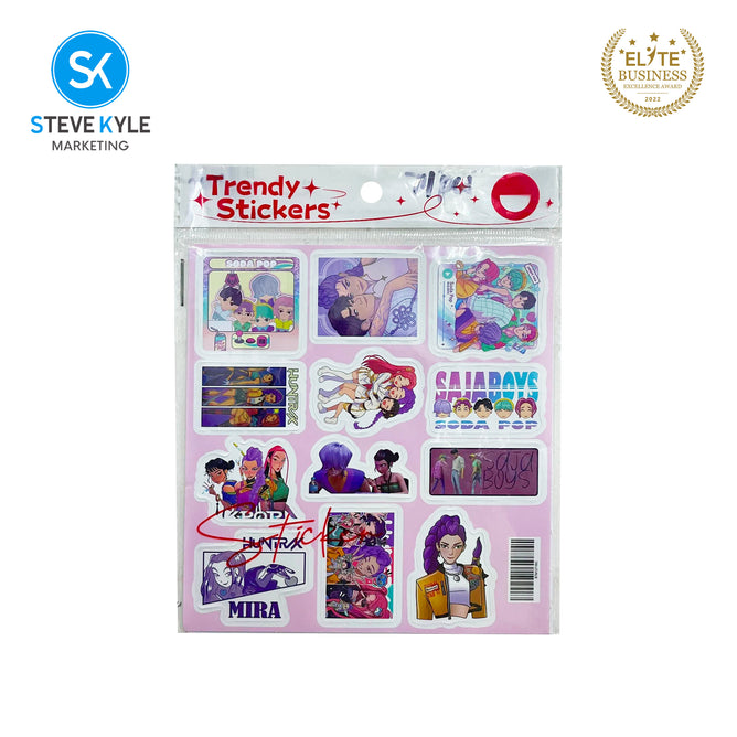 Steve Kyle Colorful Girl Group Random Design Stickers For Fun Laptop Skateboard Personal Items