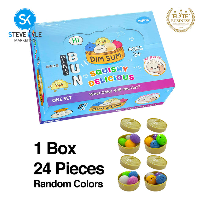 Steve Kyle Simulated Dumpling Squishy Toy Soft Fast Rebound Glitter Face Fidget Squeeze Toy