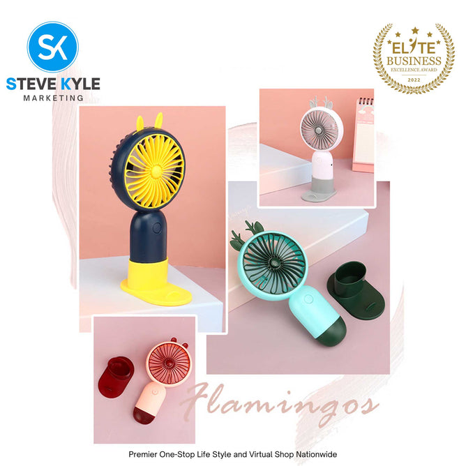 Rechargeable Mini Handheld Fan Perfect for Adults and Kids