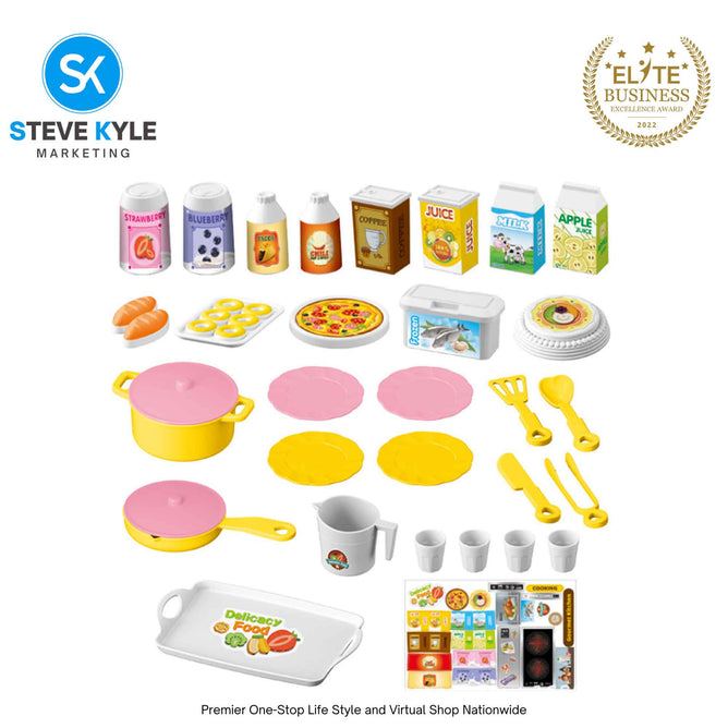 Pretend Kitchen Play Set for Kids Little Kitchen Series Early Learning Best Gift Toy