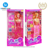 (1BOX) Random Fashion Doll with Dress and Accessories Best Gift for Kids Toddler Girls