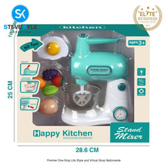 Kids Blender Kitchen Simulation Mixer Toy Playset Pretend Mixer Playset Best Gift