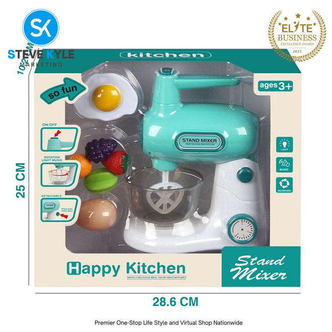 Kids Blender Kitchen Simulation Mixer Toy Playset Pretend Mixer Playset Best Gift