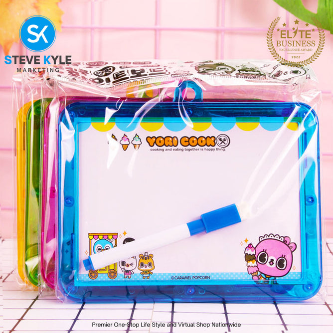 Writing Board Whiteboard with Marker and Eraser for Kids Stationery Set