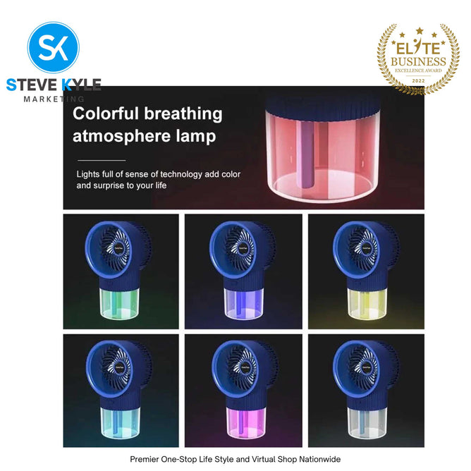 Portable Air Conditioner Spray Fan Desktop Adjustable Third Gear Electric Fan Air Cooler Spray