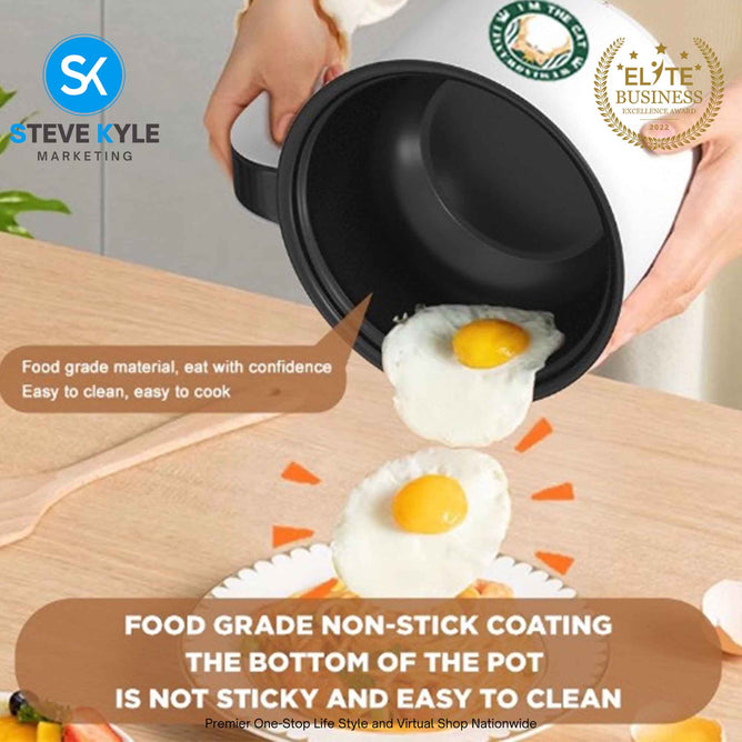 Multi-function Electric Cooker pot Electric Frying Pan Rice Cooker Stainless Steel Steamer