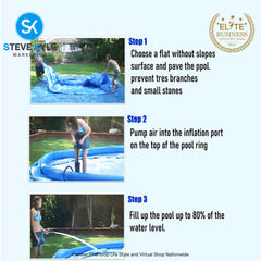 Inflatable Swimming Pool Family Circular Pool Large Round Swimming Pool