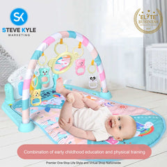 Infant and Toddler Fitness Stand Pedal Playmat with Piano Keybaord