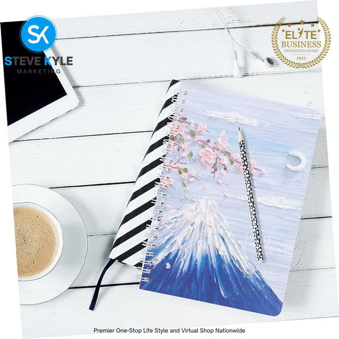 4Pcs A5 Oil Painting Notepad for Women Blank Sketchpad Blank Sketch Pad Spiral Notepad