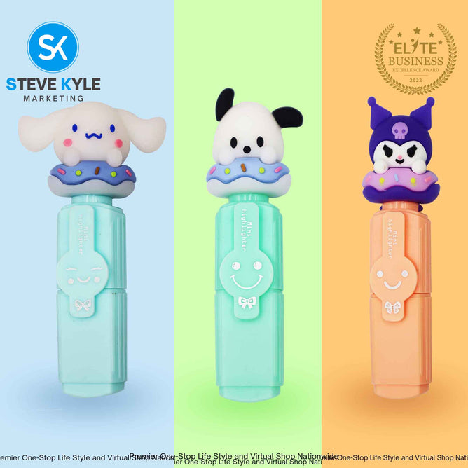 Mini Cute Highlighter Kawaii Drawing Art Marker Pen School Supplies