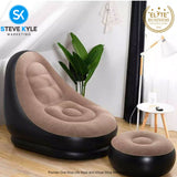 Inflatable Air Sofa with Foot Rest Cushion Lounge Chair