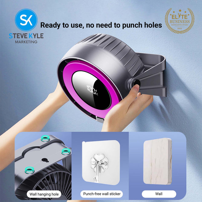 Portable Desk Fan & Clip-On Fan Speed Up to 100 Gear