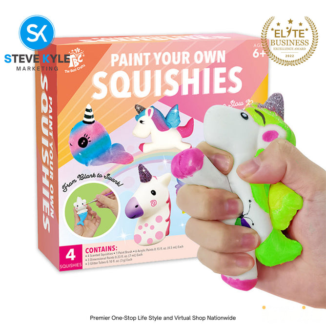 Paint Your Own Squishies Figures Painting Kit For Kids Best Gifts