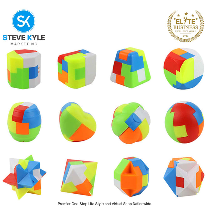 Brain Teaser Puzzles for Kids Teens and Adults Mind Game Puzzle Set Family Games Toys