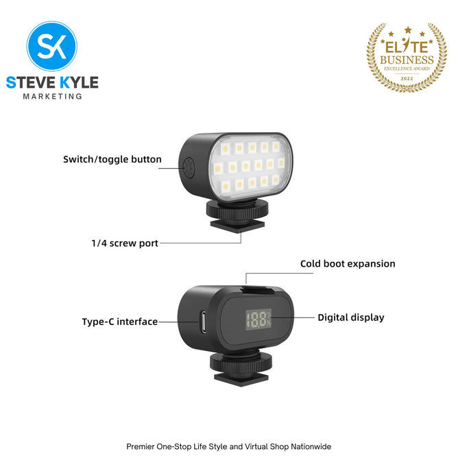 PULUZ PU564 Live Broadcast Video RGB LED Light Photography Beauty Selfie Fill Light