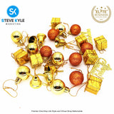 26pcs Christmas Decor Set for Christmas Tree Hangings Ornaments 2025 Holiday Party Decorations