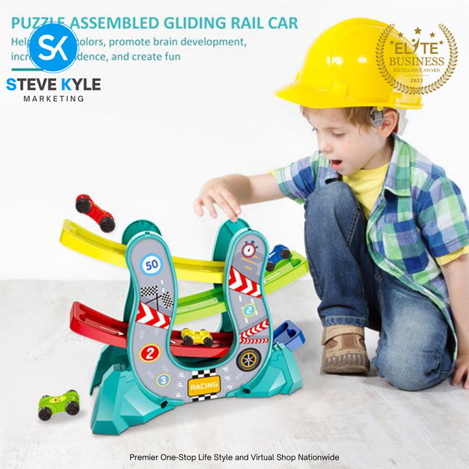 Multilayer Racing Cars Ramp Racer Track With Gliders Little Car For Children Gift