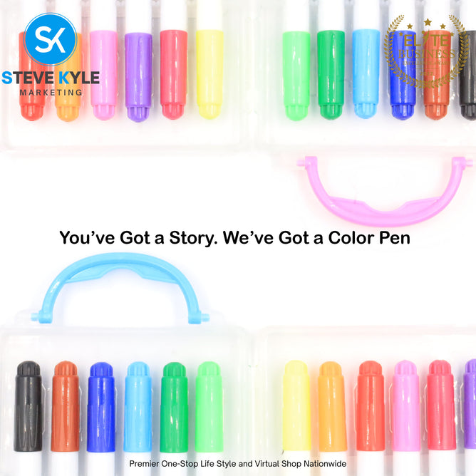 Creative Kindergarten Coloring Mini Water Color Pen Washable Art Color