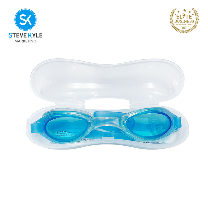 Steve Kyle UV Protection Ergonomic Fit Adjustable Soft Silicone Strap Anti-Fog Flexible Swimming Goggles