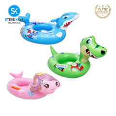 Steve Kyle Inflatable Baby Seat Float Animal-Shaped With Handle Trumpet Swimming Boat