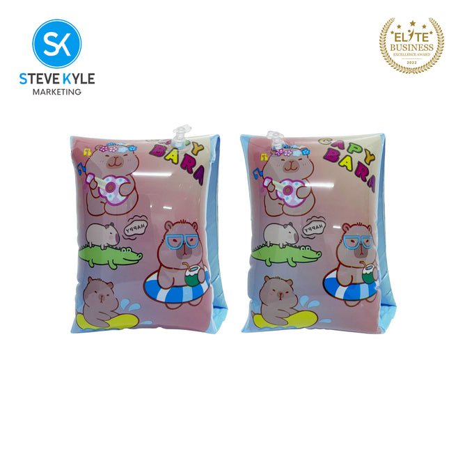 Steve Kyle Inflatable Arm Band Lovable Characters Print 26cm Floaties For Swimming Outdoor Fun