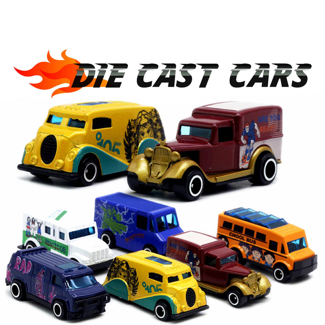6 Piece Set Diecast 1:64 Alloy Car Model Pull Back Toys Police Racing Car Toys Best gift For Kids